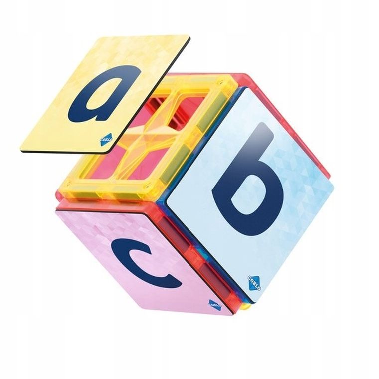 Coblo, nakładki na klocki, litery, 60 elementów