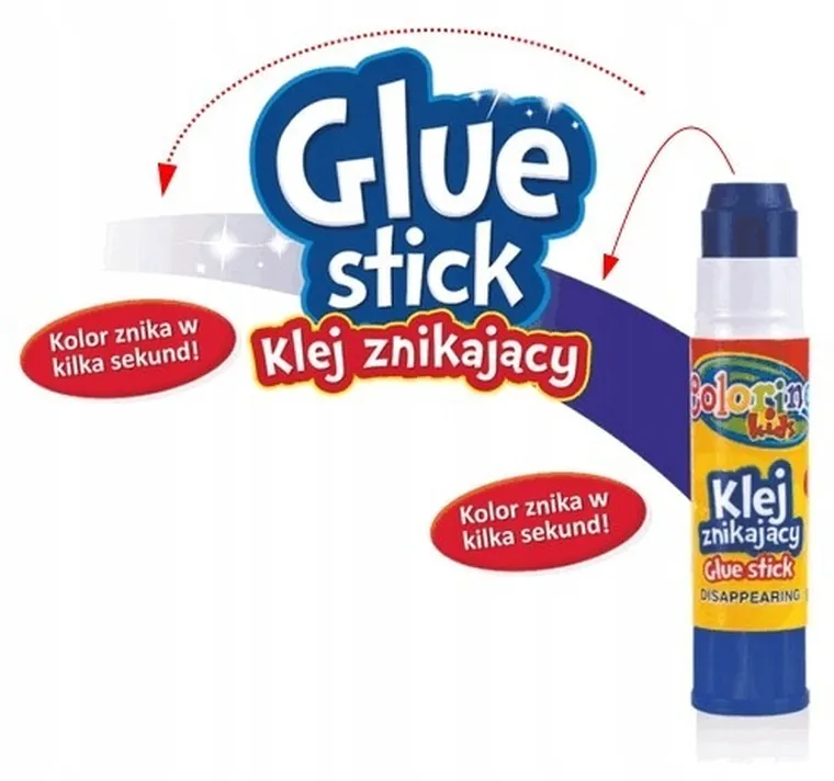 Colorino, klej znikający, w sztyfcie, 8g, 1 szt.