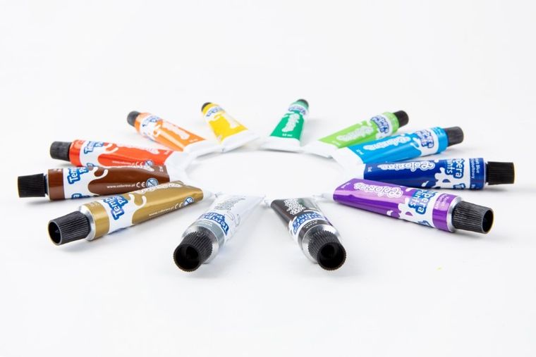 Colorino, Star Wars, farby, tempera w tubach, 12 kolorów, 12 ml