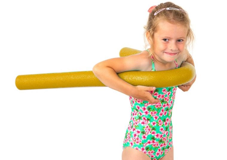 Comfy, noodle, makaron do nauki pływania, żółty