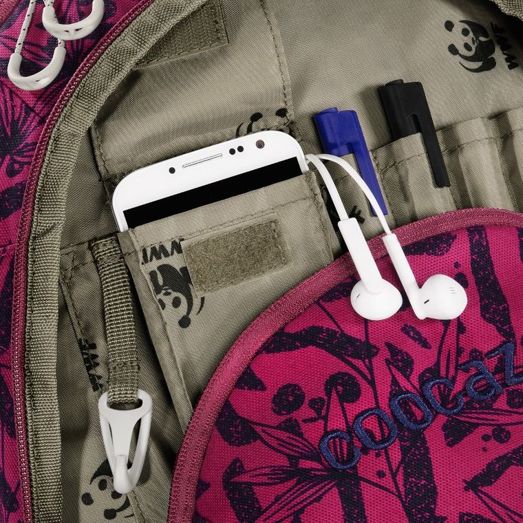 Coocazoo, WWF Anemone Trail, ScaleRale, plecak szkolny, malinowy