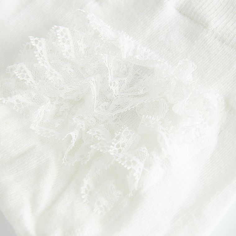 Cool Club, Antypoślizgowe rajstopy dziewczęce, białe