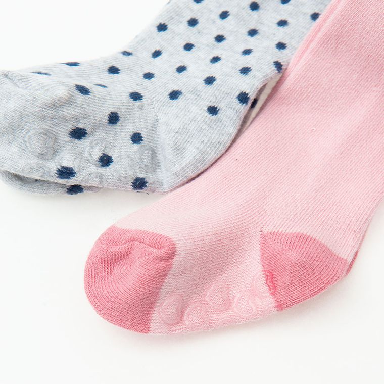 Cool Club, Antypoślizgowe rajstopy dziewczęce, mix, zestaw, 2 szt.