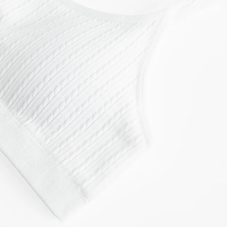 Cool Club, Biustonosz dziewczęcy, biały, mikrofibra