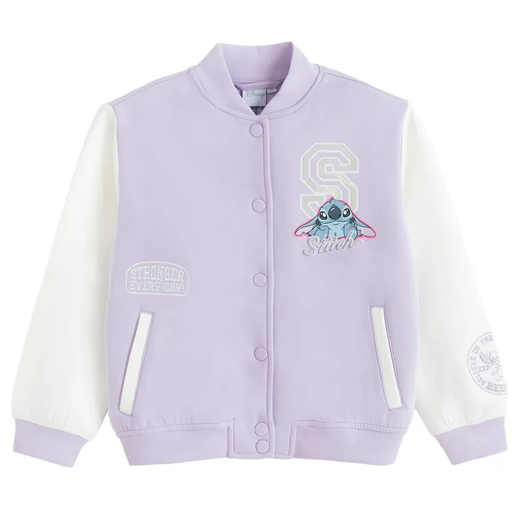 Cool Club, Bluza bejsbolówka dziewczęca, rozpinana, mix, Lilo i Stitch