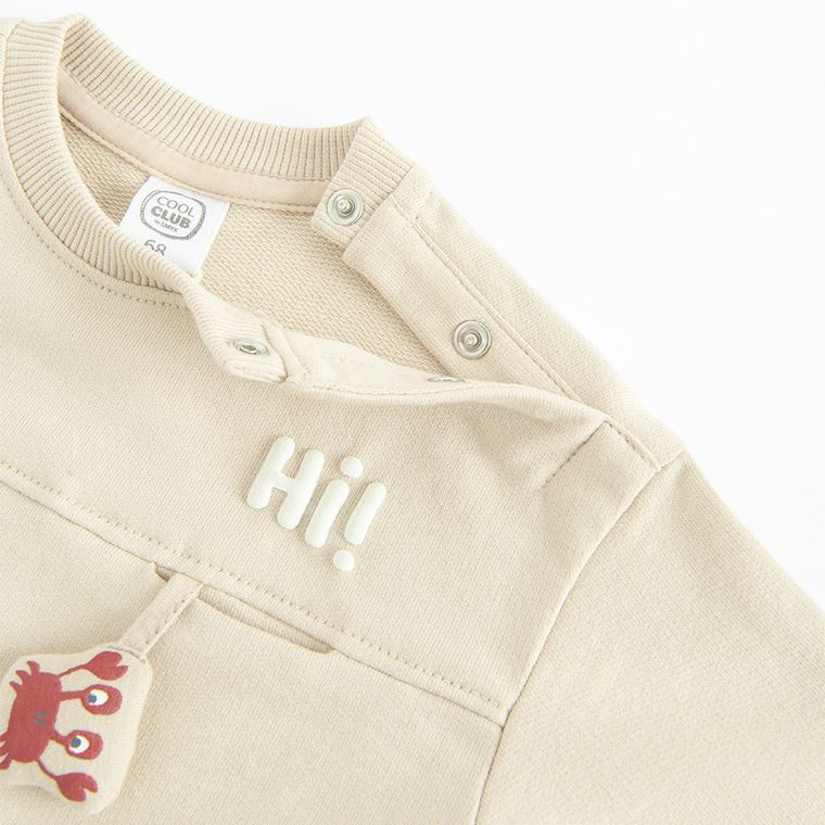 Cool Club, Bluza chłopięca, beżowa