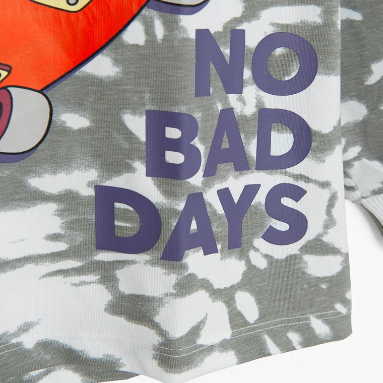 Cool Club, Bluza chłopięca, cienka, biało-szara, Lilo i Stitch