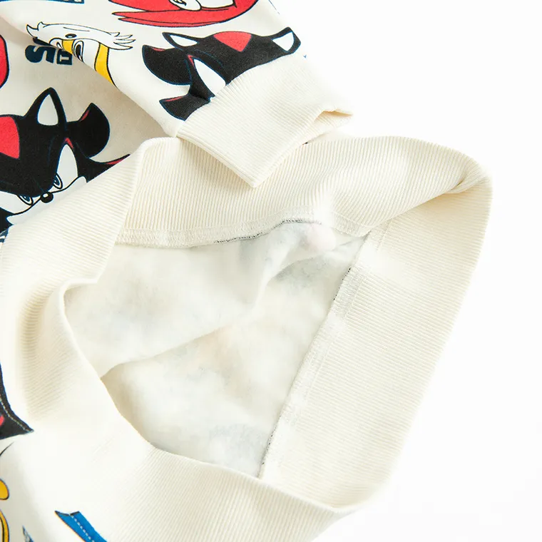 Cool Club, Bluza chłopięca, ecru, Sonic the Hedgehog