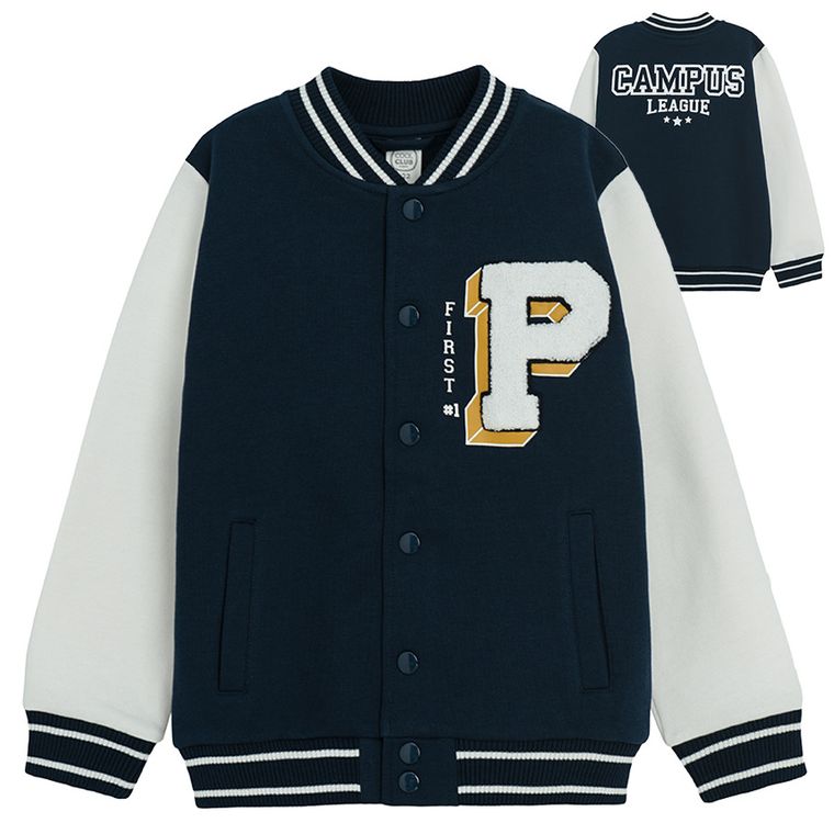 Cool Club, Bluza chłopięca, rozpinana, granatowa