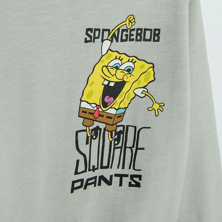 Cool Club, Bluza chłopięca, szara, SpongeBob