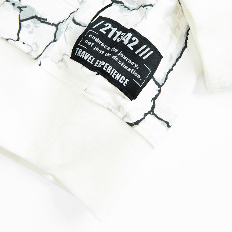 Cool Club, Bluza chłopięca z kapturem, biała