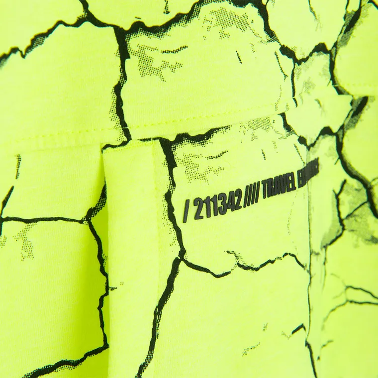 Cool Club, Bluza chłopięca z kapturem, oversize, zielona neonowa