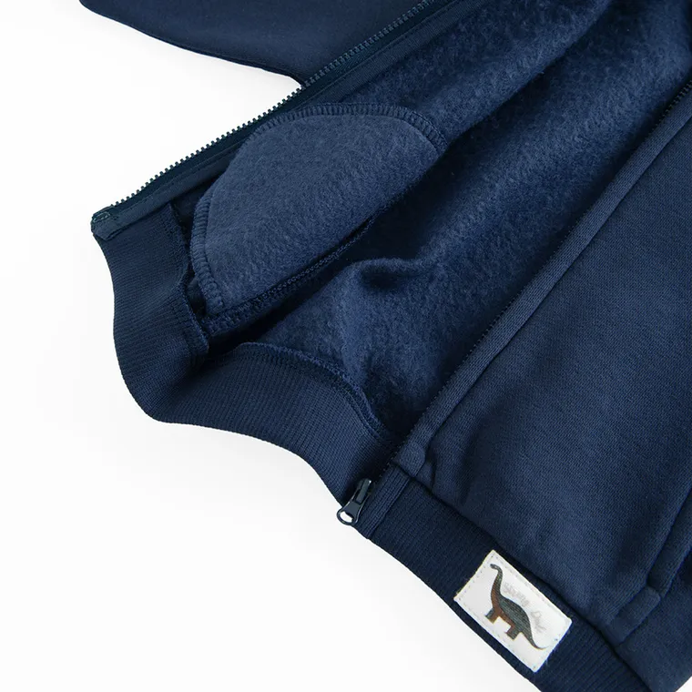 Cool Club, Bluza chłopięca z kapturem, rozpinana, granatowa