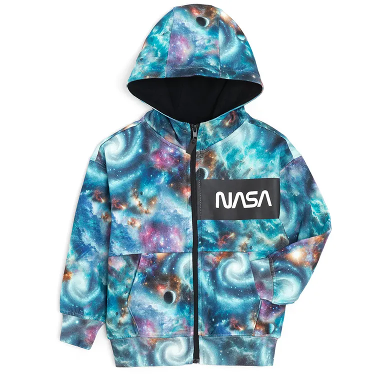 Cool Club, Bluza chłopięca z kapturem, rozpinana, mix, NASA