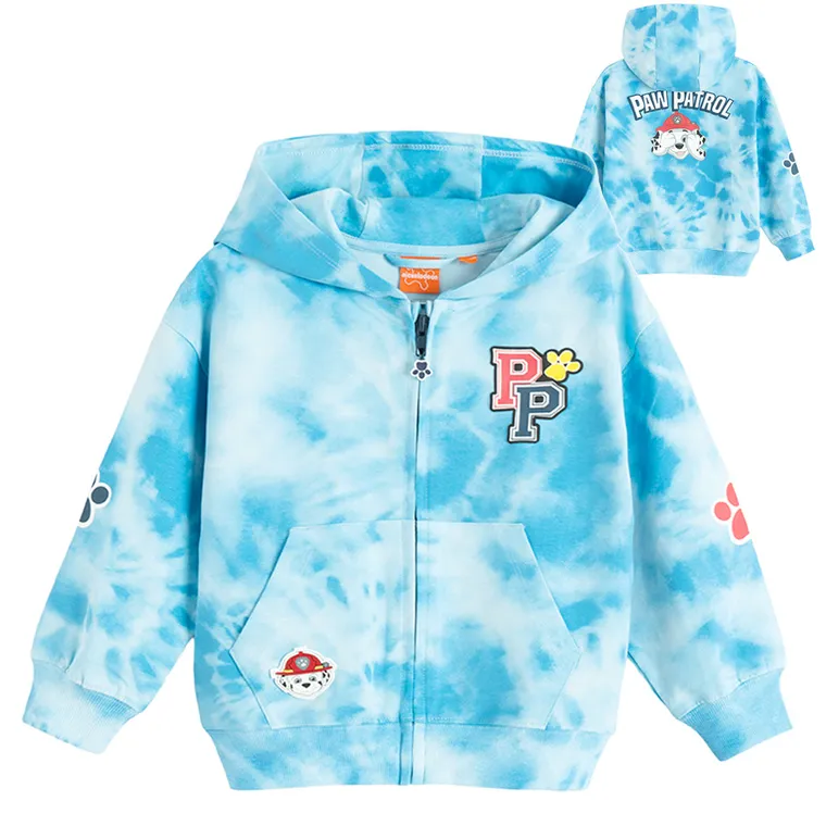 Cool Club, Bluza chłopięca z kapturem, rozpinana, niebieska, Psi Patrol
