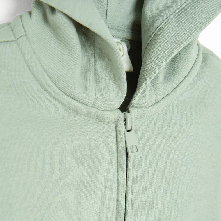 Cool Club, Bluza chłopięca z kapturem, rozpinana, zielona
