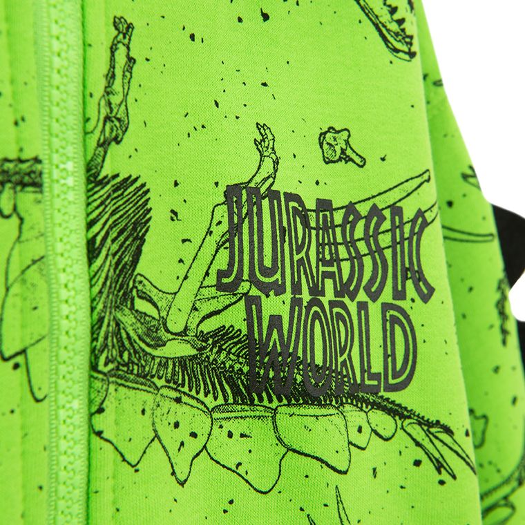 Cool Club, Bluza chłopięca z kapturem, rozpinana, zielona, Jurassic World