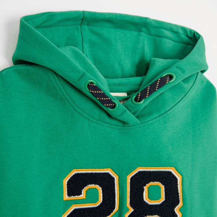 Cool Club, Bluza chłopięca z kapturem, zielona
