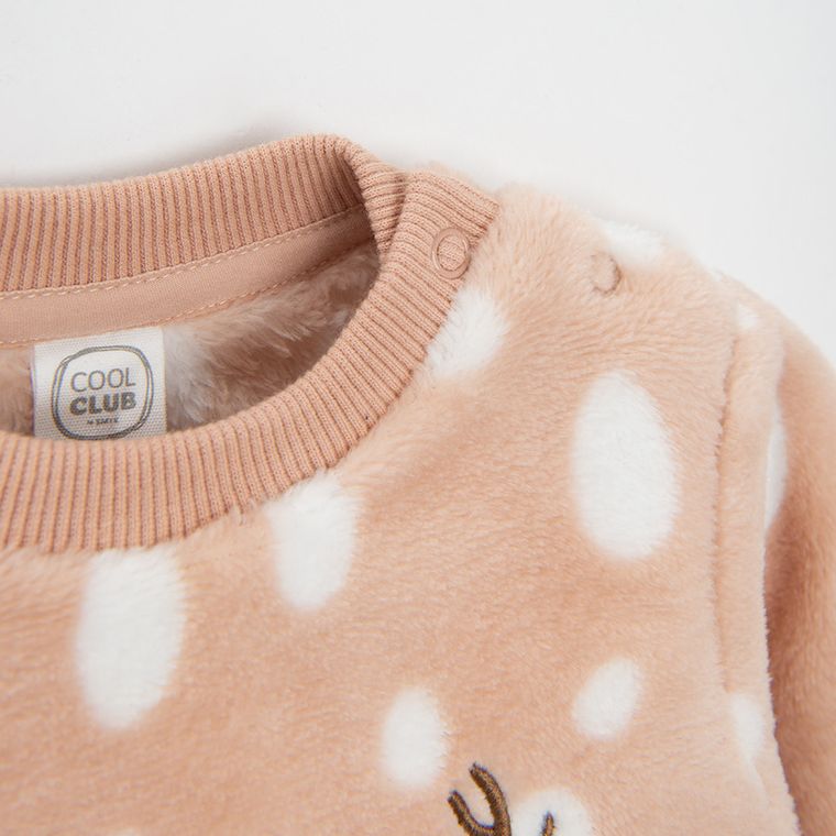 Cool Club, Bluza dziewczęca, beżowa