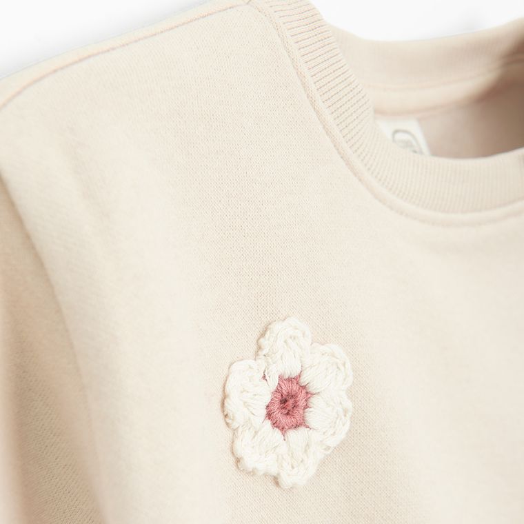 Cool Club, Bluza dziewczęca, beżowa