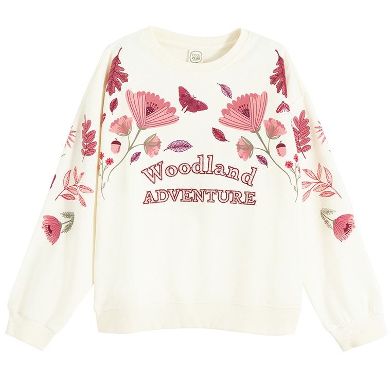 Cool Club, Bluza dziewczęca, cienka, beżowa