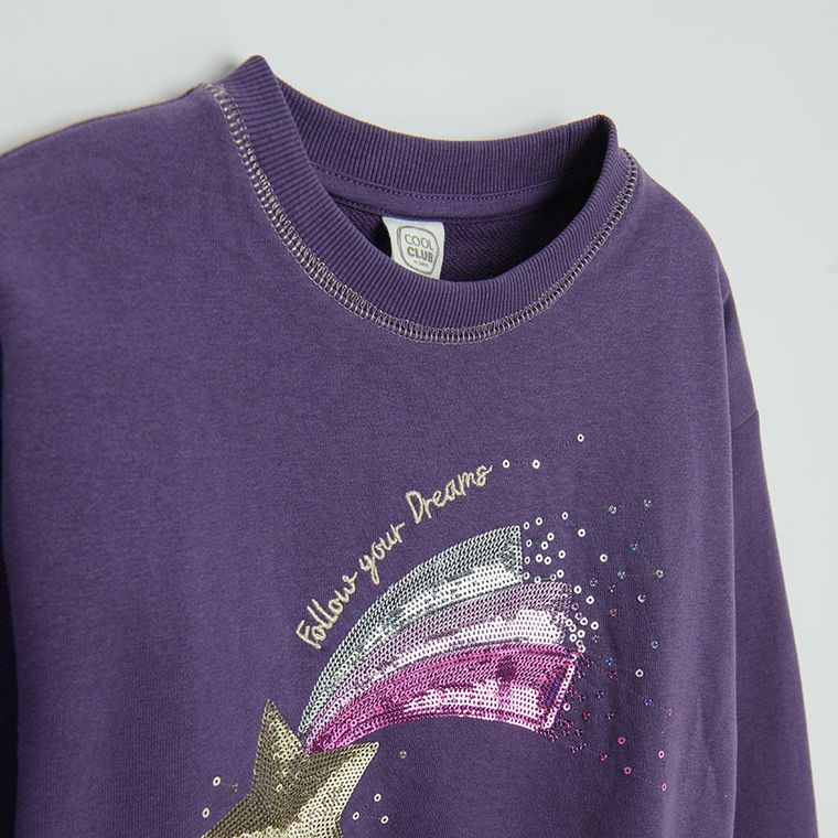 Cool Club, Bluza dziewczęca, fioletowa