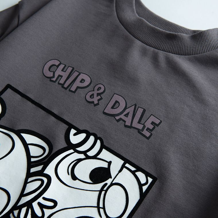 Cool Club, Bluza dziewczęca, grafitowa, Chip i Dale Brygada RR