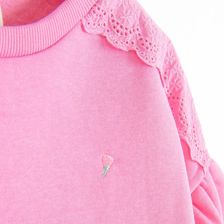 Cool Club, Bluza dziewczęca, ocieplana, różowa