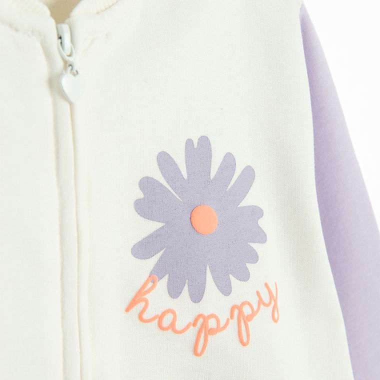 Cool Club, Bluza dziewczęca, rozpinana, biała