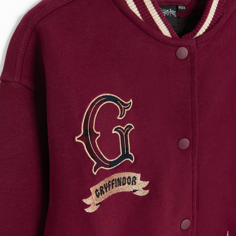 Cool Club, Bluza dziewczęca, rozpinana, bordowa, Harry Potter