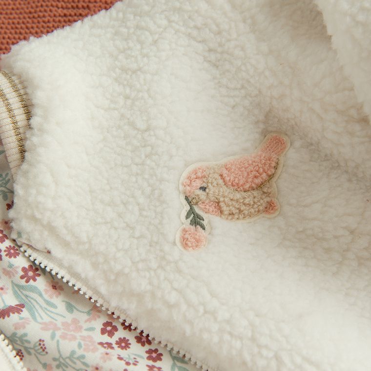 Cool Club, Bluza dziewczęca, rozpinana, ecru