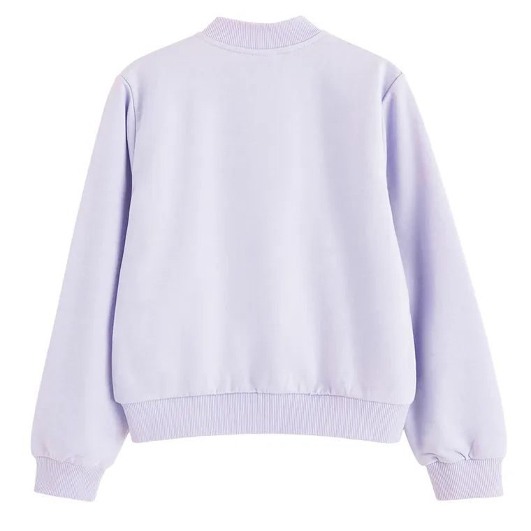 Cool Club, Bluza dziewczęca, rozpinana, fioletowa