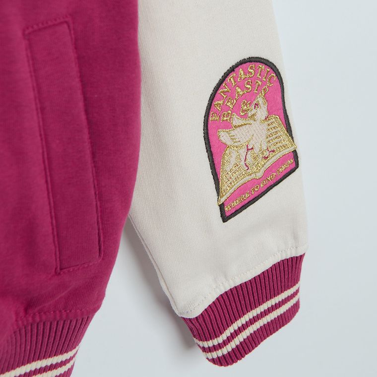 Cool Club, Bluza dziewczęca, rozpinana, różowa, Harry Potter