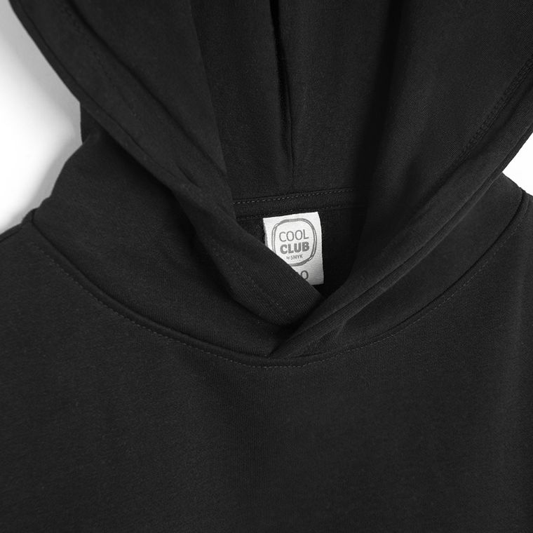 Cool Club, Bluza dziewczęca z kapturem, czarna
