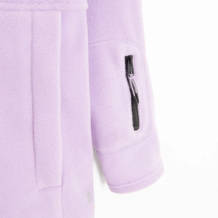 Cool Club, Bluza dziewczęca z kapturem, polarowa, fioletowa