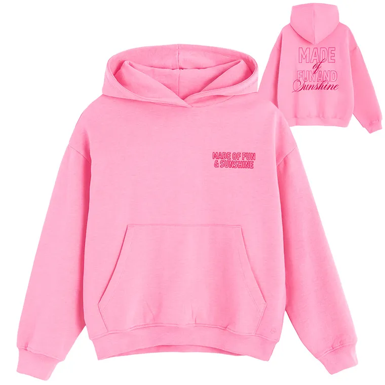 Cool Club, Bluza dziewczęca z kapturem, różowa