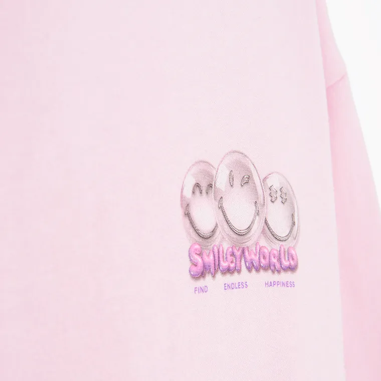 Cool Club, Bluza dziewczęca z kapturem, różowa, SmileyWorld