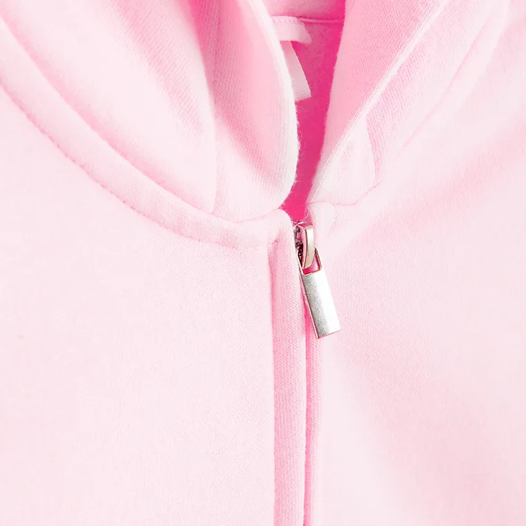 Cool Club, Bluza dziewczęca z kapturem, rozpinana, ocieplana, różowa