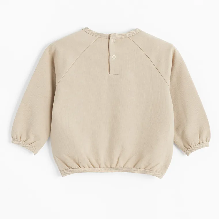 Cool Club, Bluzka chłopięca z długim rękawem, beżowa, Kubuś Puchatek