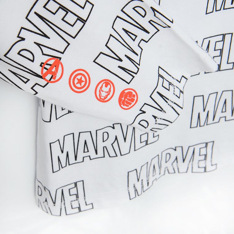 Cool Club, Bluzka chłopięca z długim rękawem, biała, Marvel Super Heroes