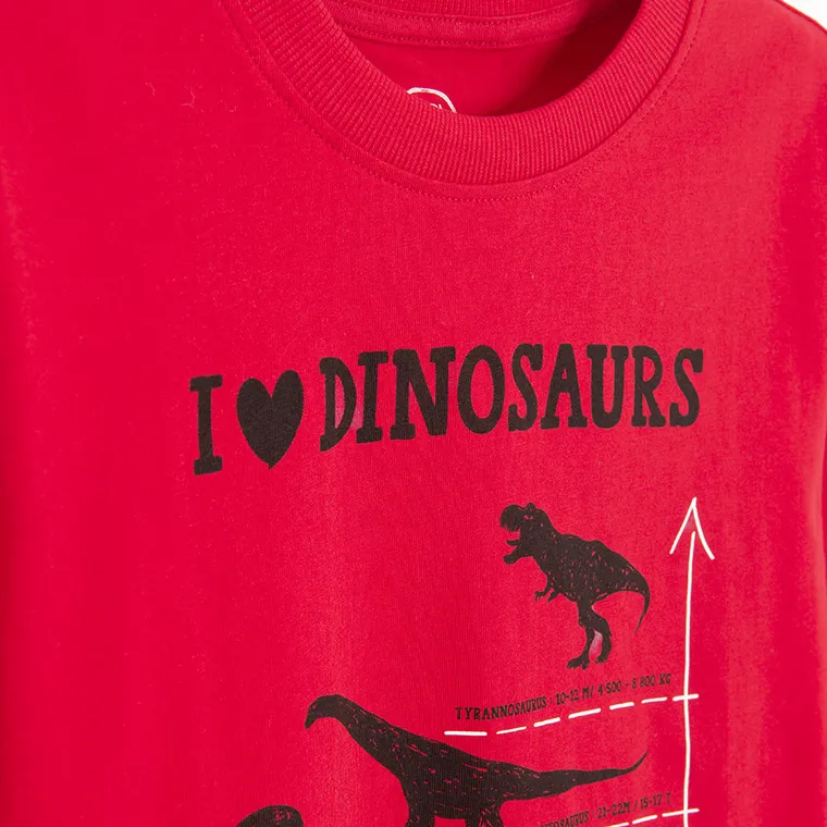 Cool Club, Bluzka chłopięca z długim rękawem, czerwona