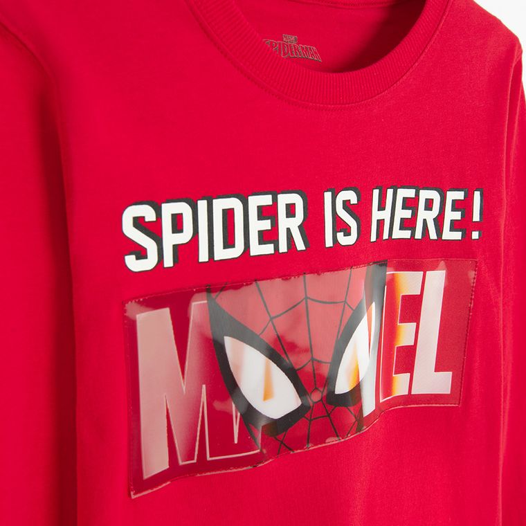 Cool Club, Bluzka chłopięca z długim rękawem, czerwona, Spider-Man