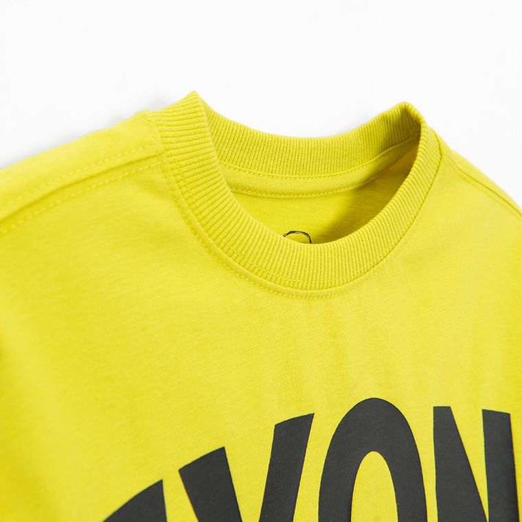 Cool Club, Bluzka chłopięca z długim rękawem, limonkowa