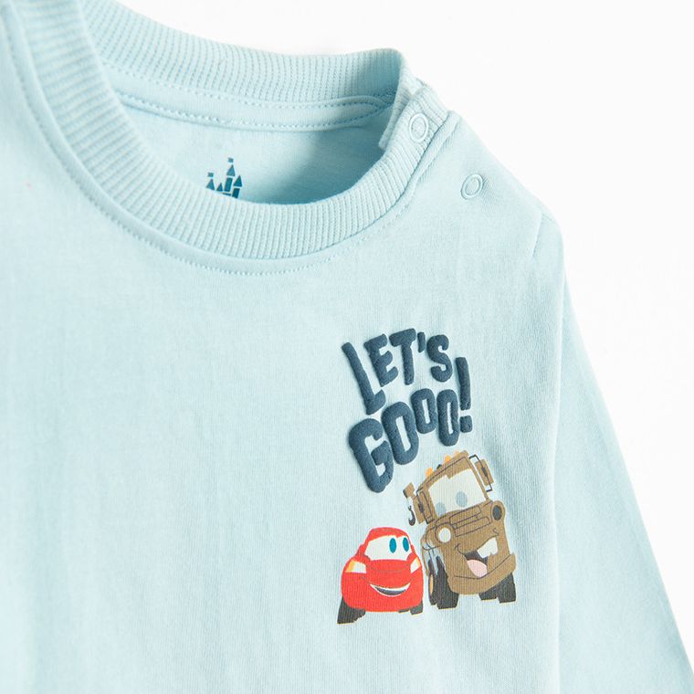 Cool Club, Bluzka chłopięca z długim rękawem, niebieska, Auta