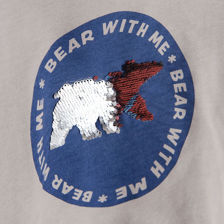 Cool Club, Bluzka chłopięca z długim rękawem, szara