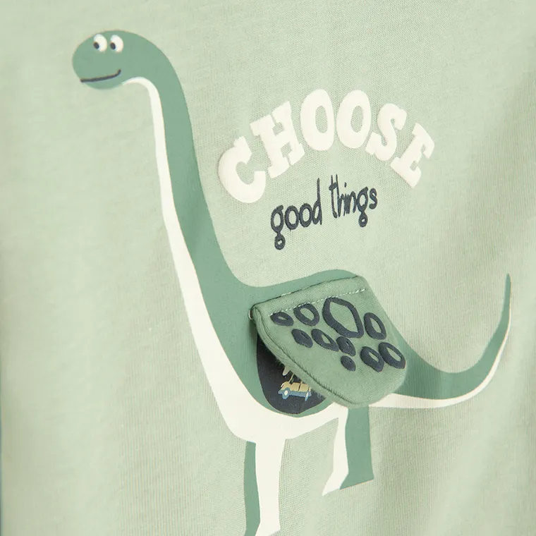 Cool Club, Bluzka chłopięca z długim rękawem, zielona