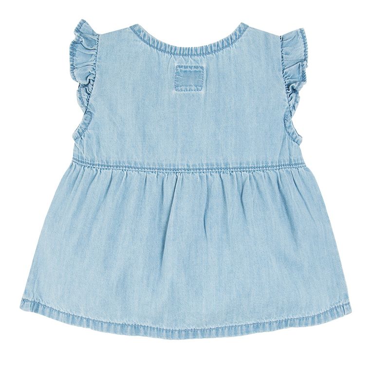 Cool Club, Bluzka dziewczęca bez rękawów, denim