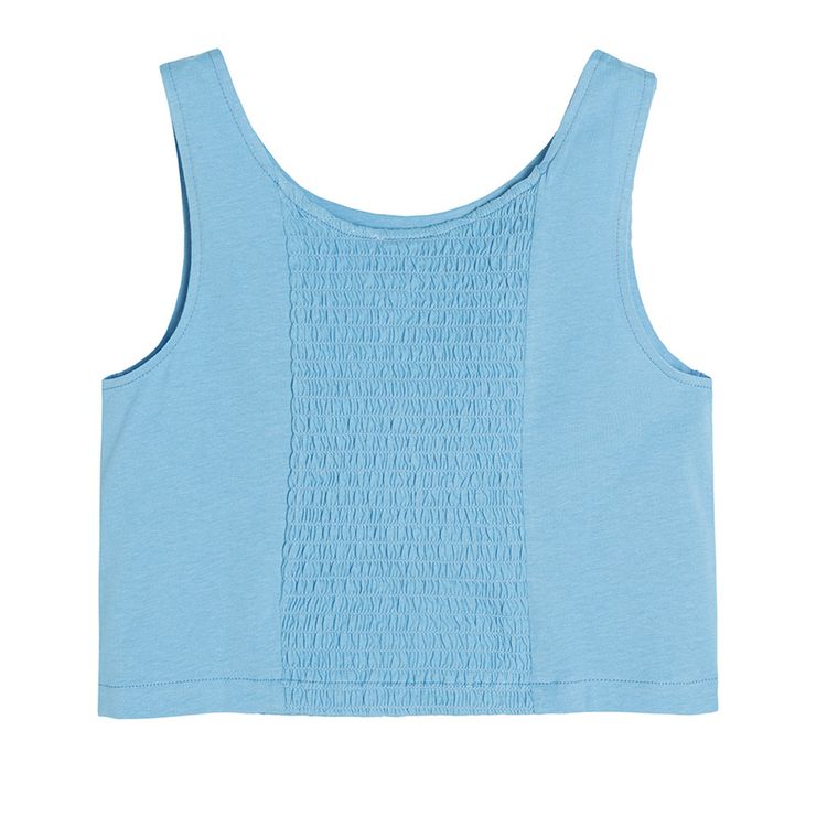 Cool Club, Bluzka dziewczęca bez rękawów, niebieska