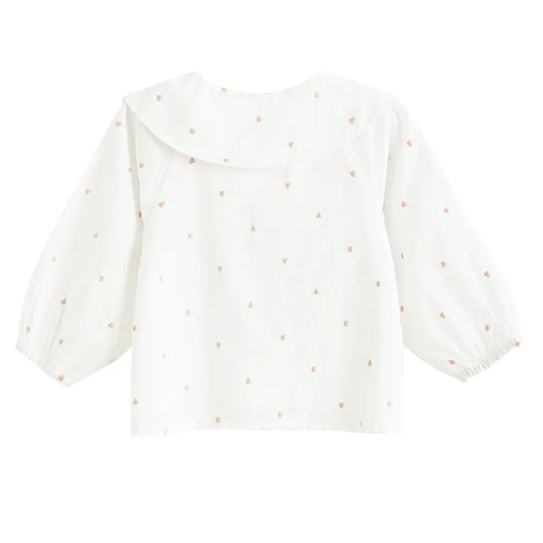 Cool Club, Bluzka dziewczęca z długim rękawem, biała