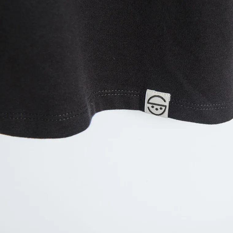 Cool Club, Bluzka dziewczęca z długim rękawem, crop top, grafitowa